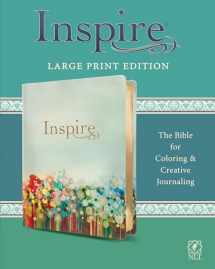 9781496419866-1496419863-Inspire Bible Large Print NLT (LeatherLike, Floral Fields with Gold): The Bible for Coloring & Creative Journaling