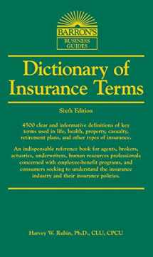9781438001395-1438001398-Dictionary of Insurance Terms (Barron's Business Dictionaries)