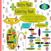 9781723959448-1723959448-Retro Mod Coloring Book: Fun, Easy Patterns, Mandalas and Designs with a Mid-Century Modern Flair!