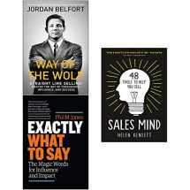 9789123783335-9123783338-Way of the Wolf, Exactly What to Say, Sales Mind [Hardcover] 3 Books Collection Set