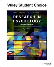 9781119330448-1119330440-Research in Psychology: Methods and Design