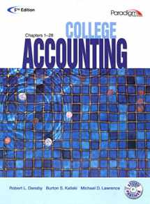 9780763834968-0763834963-COLLEGE ACCOUNTING (STUDENT COURSEWARE TEXT CHAPTERS 1-28 WITH STUDY PARTNER CD) 5TH ED, 5TH ED