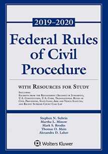 9781543809541-1543809545-Federal Rules of Civil Procedure with Resources for Study: 2019-2020 Statutory Supplement (Supplements)
