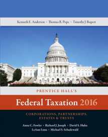 9780134105857-0134105850-Prentice Hall's Federal Taxation 2016 Corporations, Partnerships, Estates & Trusts (29th Edition) (Prentice Hall's Federal Taxation Individuals)
