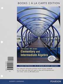 9780321951939-032195193X-Elementary and Intermediate Algebra, Books a la Carte Edition, Plus MyLab Math -- Access Card Package