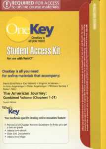 9780132370769-013237076X-The American Journey Student Access Kit for Use with WebCT: Combined Volume (Chapters 1-31) (OneKey)