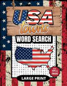 9788412747850-8412747852-USA Towns Word Search Book for Adults & Seniors: Large Print Puzzles to Learn About United States ǀ With Solutions ǀ With Tips & Tricks