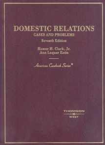 9780314154910-0314154914-Clark and Estin's Cases and Problems on Domestic Relations (American Casebook)