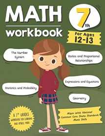 9781797915333-1797915339-Math Workbook Grade 7 (Ages 12-13): A 7th Grade Math Workbook For Learning Aligns With National Common Core Math Skills