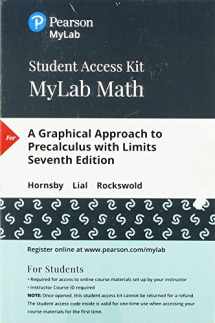 9780134859170-0134859170-Graphical Approach to Precalculus with Limits, A -- MyLab Math with Pearson eText Access Code