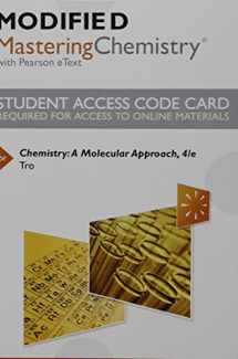 9780134162430-0134162439-Modified Mastering Chemistry with Pearson eText -- Standalone Access Card -- for Chemistry: A Molecular Approach (4th Edition)