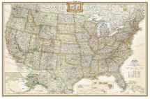 9781597752206-1597752207-National Geographic United States Wall Map - Executive (Poster Size: 36 x 24 in) (National Geographic Reference Map)
