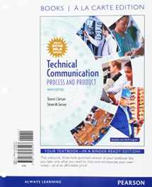 9780134703107-0134703103-Technical Communication: Process and Product Process and Product, MLA Update