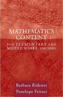 9780205407996-0205407994-Mathematics Content for Elementary and Middle School Teachers