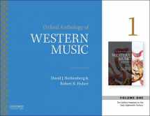9780190600310-0190600314-Oxford Anthology of Western Music: Volume 1: The Earliest Notations to the Early-Eighteenth Century