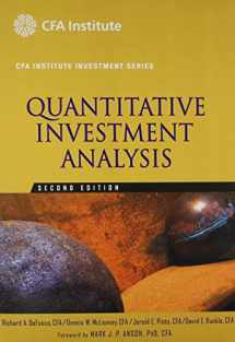 9780470427576-0470427574-Quantitative Investment Analysis 2E (CFA) and Student Workbook Set