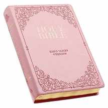 9781432133115-143213311X-KJV Holy Bible, Giant Print Full-size Faux Leather Red Letter Edition - Thumb Index & Ribbon Marker, King James Version, Pink