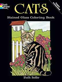 9780486469942-0486469948-Cats Stained Glass Coloring Book (Dover Animal Coloring Books)