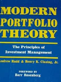 9780870941917-0870941917-Modern portfolio theory: The principles of investment management