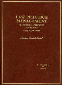 9780314162663-0314162666-Law Practice Management: Materials and Cases, 3rd Edition (American Casebooks) (American Casebook Series)