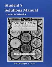 9780134180069-0134180062-Student Solutions Manual for College Algebra in Context with Applications for the Managerial, Life, and Social Sciences