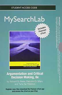 9780205919659-0205919650-MySearchLab with Pearson eText -- Standalone Access Card -- for Argumentation and Critical Decision Making (8th Edition)