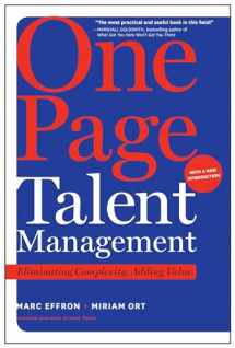 9781633696402-1633696405-One Page Talent Management, with a New Introduction: Eliminating Complexity, Adding Value