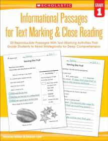 9780545793773-0545793777-Informational Passages for Text Marking & Close Reading: Grade 1: 20 Reproducible Passages With Text-Marking Activities That Guide Students to Read Strategically for Deep Comprehension