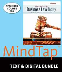 9781337061575-1337061573-Bundle: Business Law Today, Standard: Text & Summarized Cases, Loose-Leaf Version, 11th + MindTap Business Law, 1 term (6 months) Printed Access Card