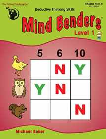 9780894558726-0894558722-Mind Benders Level 1 Workbook - Deductive Thinking Skills Puzzles (Grades PreK-K)