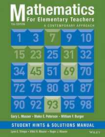 9781118679258-1118679253-Mathematics for Elementary Teachers, Student Hints and Solutions Manual: A Contemporary Approach
