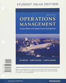 9780134471815-0134471814-Operations Management: Sustainability and Supply Chain Management, Student Value Edition Plus MyLab Operations Management with Pearson eText -- Access Card Package