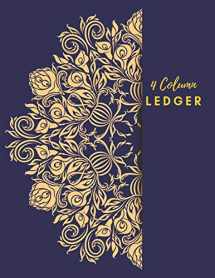 9781701960848-1701960842-4 Column Ledger: Luxury Blue Ledger Books : Accounting Ledger Sheets, General Ledger Accounting Book, 4 Column Record Book : 4 Column Account Book : ... (General Expense Accounting Ledger Notebook)