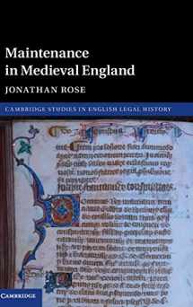 9781107043985-1107043980-Maintenance in Medieval England (Cambridge Studies in English Legal History)