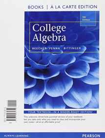 9780321973443-0321973445-College Algebra, Books a la Carte Edition plus MyLab Math with Pearson eText, Access Card Package