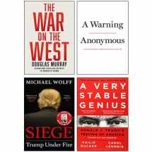 9789124219468-9124219460-The War on the West [Hardcover], A Warning [Hardcover], A Very Stable Genius, Siege: Trump Under Fire 4 Books Collection Set