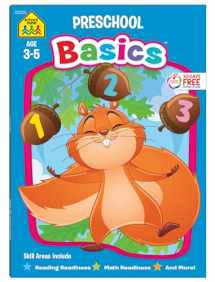 9781589470354-1589470354-School Zone Preschool Basics Workbook: Curriculum Series for Ages 3-5, Learn Reading and Math Skills, Colors, Numbers, Counting, Matching, Grouping, Beginning Sounds, and More