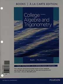 9780321867537-032186753X-College Algebra and Trigonometry, Books a la Carte Edition