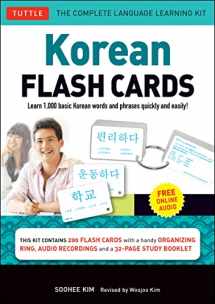 9780804844826-0804844828-Korean Flash Cards Kit: Learn 1,000 Basic Korean Words and Phrases Quickly and Easily! (Hangul & Romanized Forms) Downloadable Audio Included