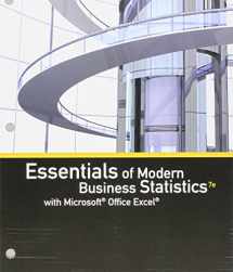 9781337589543-1337589543-Bundle: Essentials of Modern Business Statistics with Microsoft Office Excel, Loose-leaf Version, 7th + MindTap Business Statistics, 1 term (6 months) Printed Access Card