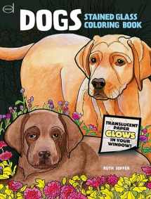 9780486478029-0486478025-Dogs Stained Glass Coloring Book (Dover Animal Coloring Books)