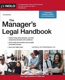 9781413326499-1413326498-Manager's Legal Handbook,The