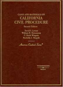 9780314149992-0314149996-Cases and Materials on California Civil Procedure, Second Edition (American Casebook Series)