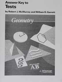 9780395470718-0395470714-McDougal Littell Jurgensen Geometry: Answer Key, Tests Geometry (Grade 10)