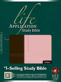 9781414363325-141436332X-NLT Life Application Study Bible, Second Edition, TuTone (Red Letter, LeatherLike, Dark Brown/Pink)