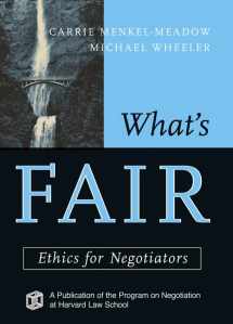9780787969165-0787969168-What's Fair: Ethics for Negotiators