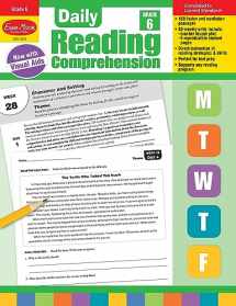 9781629384795-1629384798-Evan-Moor Daily Reading Comprehension, Grade 6 - Homeschooling & Classroom Resource Workbook, Reproducible Worksheets, Teaching Edition, Fiction and Nonfiction, Lesson Plans, Test Prep