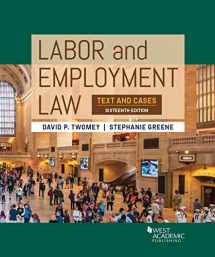 9780314167491-0314167498-Labor and Employment Law: Text and Cases (Higher Education Coursebook)