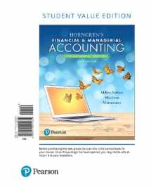 9780134642871-0134642872-Horngren's Financial & Managerial Accounting, The Managerial Chapters, Student Value Edition Plus MyLab Accounting with Pearson eText -- Access Card Package