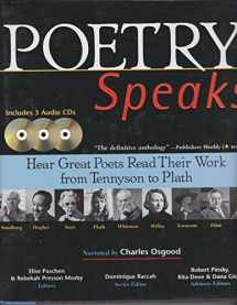 9781570717208-1570717206-Poetry Speaks: Hear Great Poets Read Their Work from Tennyson to Plath (Book and 3 Audio CDs)